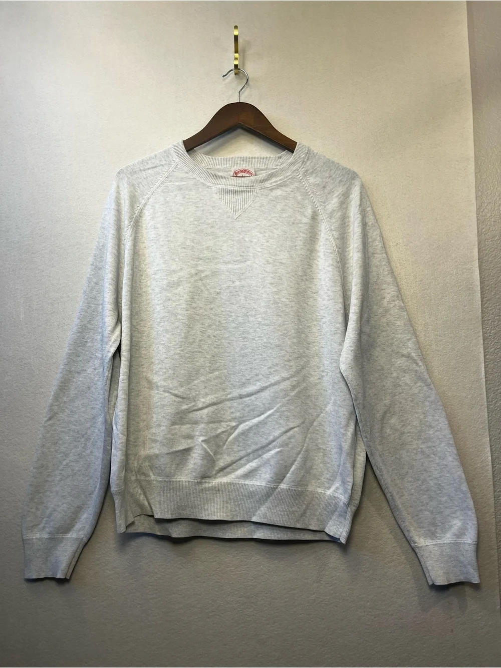Brooks Brothers Light Gray Crewneck Sweater